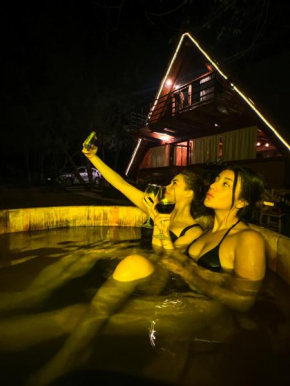 Chalet privado en el bosque con Jacuzzi de Madera Huasca Retreats